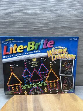 Lite Brite Lot Of 3. Powder Puff Girls. Jurassic Park. Wizard Creations. Refills